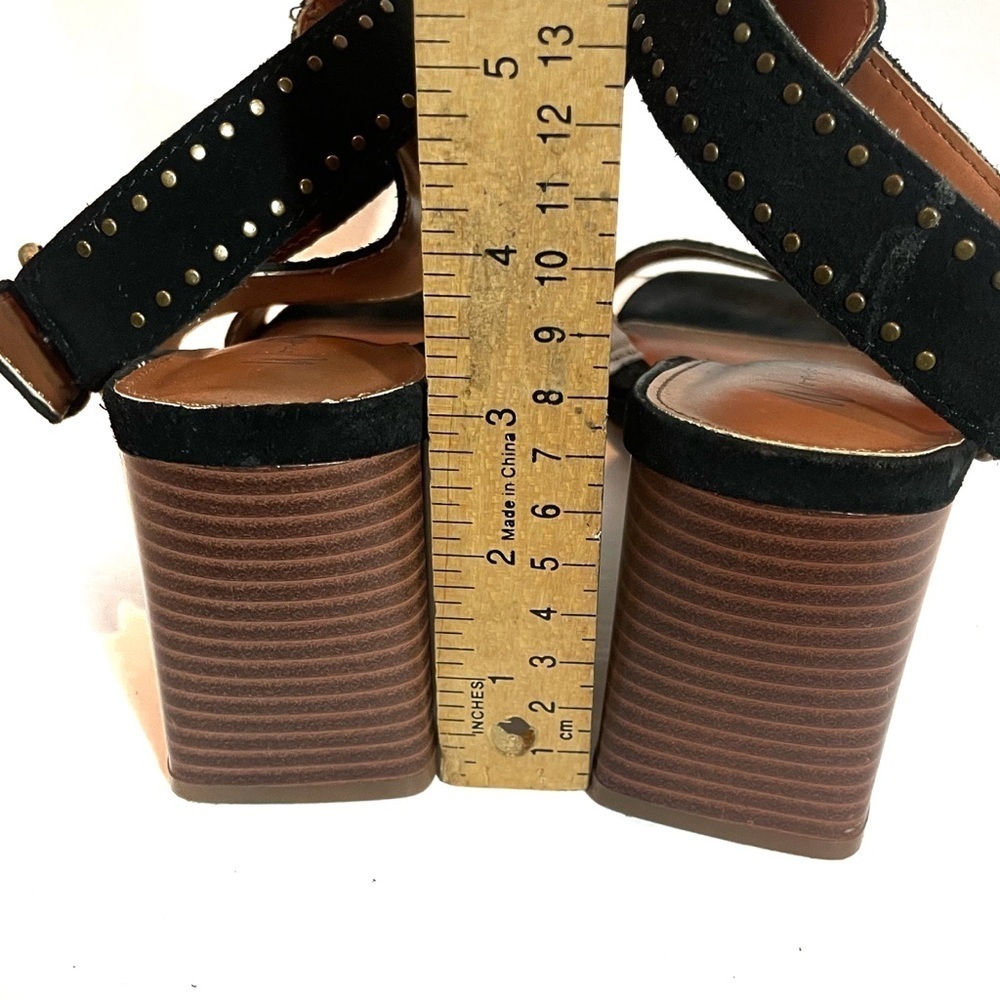 Wonderly Black Studded Block Heel Sandals Ankle Strap Boho Chic Summer
Size 9M - Picture 5 of 10